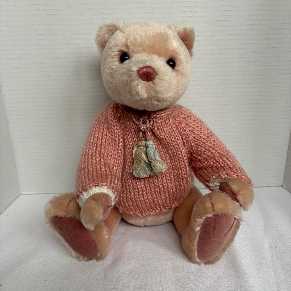 Reinhard Schulte Gund‎ Mohair Teddy Bear Pink Sweater Limited Edition 117 400